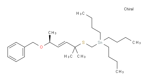 (S,E)-(((5-(benzyloxy)-2-methylhex-3-en-2-yl)thio)methyl)tributylstannane