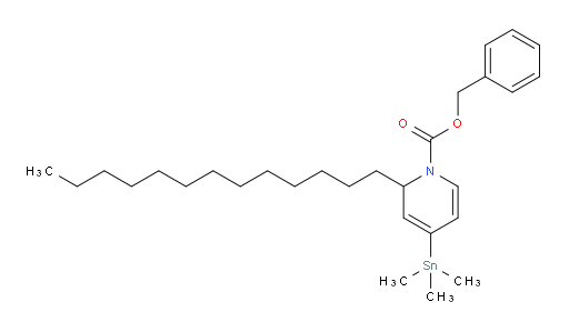 苄基 2-三癸基-4-(三甲基锡基)吡啶-1(2H)-甲酸酯