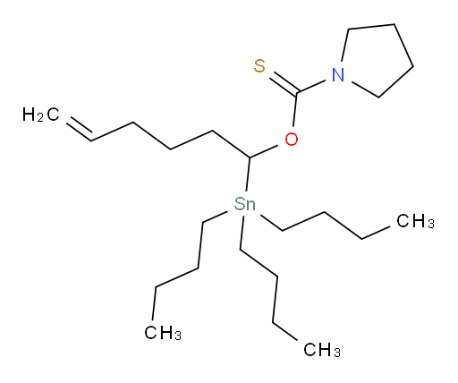 O-(1-(三丁基锡基)己-5-烯-1-基) 吡咯烷-1-硫代甲酸酯