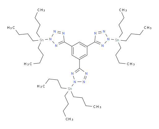 1,3,5-三(2-(三丁基锡基)-2H-四氮唑-5-基)苯