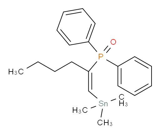 (Z)-二苯基(1-(三甲基锡基)己-1-烯-2-基)膦 氧化物