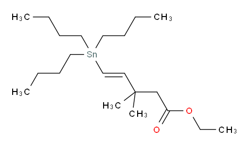 (E)-乙基 3,3-二甲基-5-(三丁基锡基)戊-4-烯酸酯