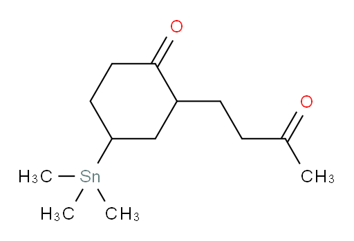 2-(3-氧代丁基)-4-(三甲基锡基)环己酮