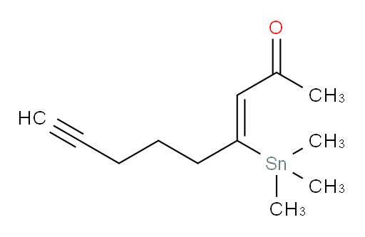 (Z)-4-(三甲基锡基)壬-3-烯-8-炔-2-酮