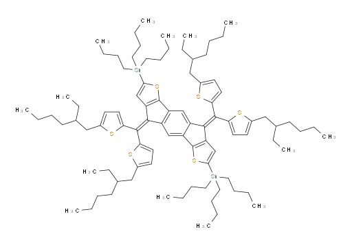 (4,9-bis(bis(5-(2-ethylhexyl)thiophen-2-yl)methylene)-4,9-dihydro-s-indaceno[1,2-b:5,6-b']dithiophene-2,7-diyl)bis(tributylstannane)