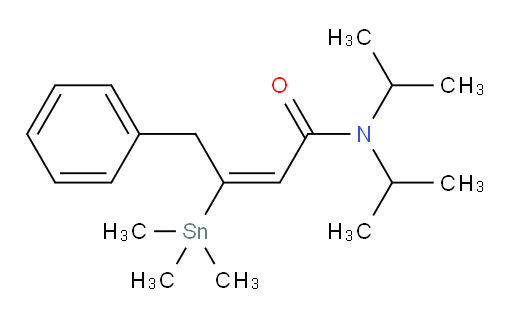 (E)-N,N-二异丙基-4-苯基-3-(三甲基锡基)丁-2-烯酰胺