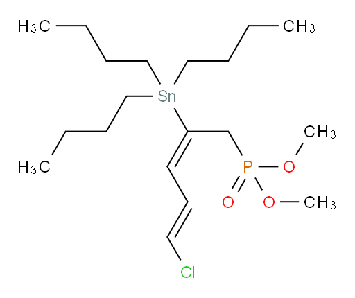 二甲基 ((2E,4E)-5-氯-2-(三丁基锡基)戊-2,4-二烯-1-基)磷酸酯