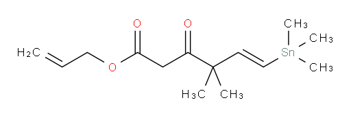 (E)-allyl 4,4-dimethyl-3-oxo-6-(trimethylstannyl)hex-5-enoate