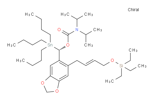 (S,E)-(tributylstannyl)(6-(4-((triethylsilyl)oxy)but-2-en-1-yl)benzo[d][1,3]dioxol-5-yl)methyl diisopropylcarbamate