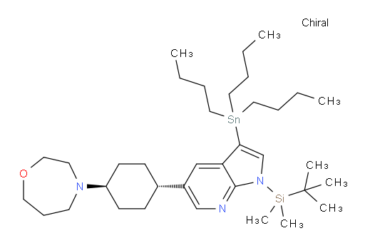 4-((1r,4r)-4-(1-(叔丁基二甲基硅烷基)-3-(三丁基锡基)-1H-吡咯并[2,3-b]吡啶-5-基)环己基)-1,4-氧杂氮杂环庚烷