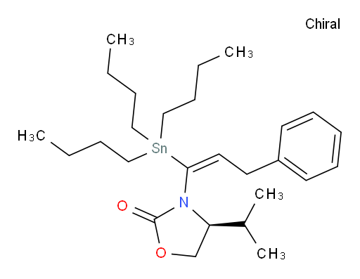 (S,E)-4-异丙基-3-(3-苯基-1-(三丁基锡基)丙烯-1-基)噁唑烷-2-酮