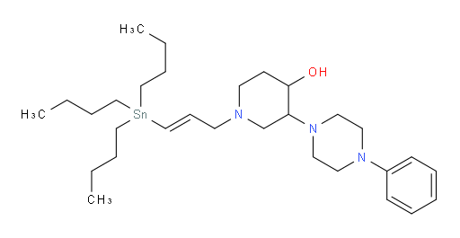 (E)-3-(4-苯基哌嗪-1-基)-1-(3-(三丁基锡基)烯丙基)哌啶-4-醇