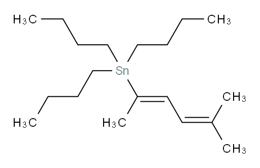 (E)-三丁基(5-甲基六-2,4-二烯-2-基)锡烷