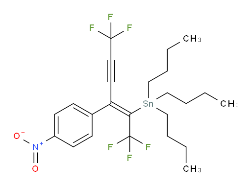 (Z)-三丁基(1,1,1,6,6,6-六氟-3-(4-硝基苯基)己-2-烯-4-炔-2-基)锡烷