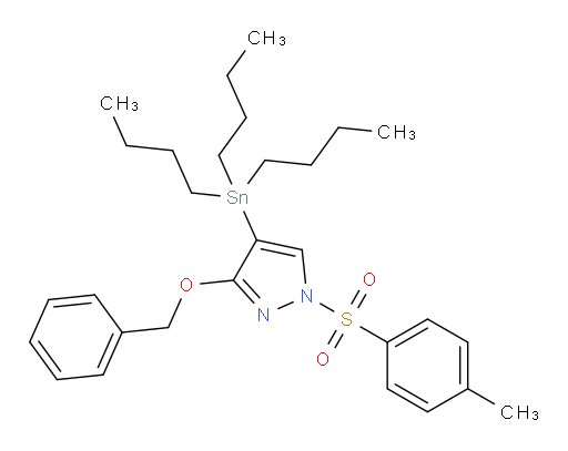 3-(苄氧基)-1-对甲苯磺酰基-4-(三丁基锡基)-1H-吡唑