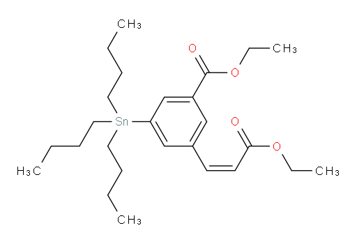 (Z)-乙基 3-(3-乙氧基-3-氧代丙烯-1-基)-5-(三丁基锡基)苯甲酸酯