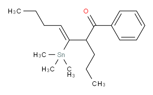 (Z)-1-苯基-2-丙基-3-(三甲基锡基)庚-3-烯-1-酮