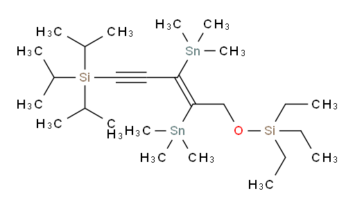 (E)-三乙基((5-(三异丙基硅烷基)-2,3-双(三甲基锡基)戊-2-烯-4-炔-1-氧基))硅烷