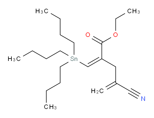 (Z)-乙基 4-氰基-2-((三丁基锡基)亚甲基)戊-4-烯酸酯