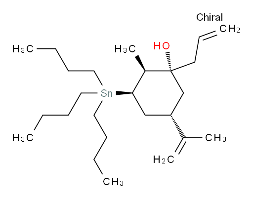 (1R,2S,3R,5S)-1-烯丙基-2-甲基-5-(丙-1-烯-2-基)-3-(三丁基锡基)环己醇