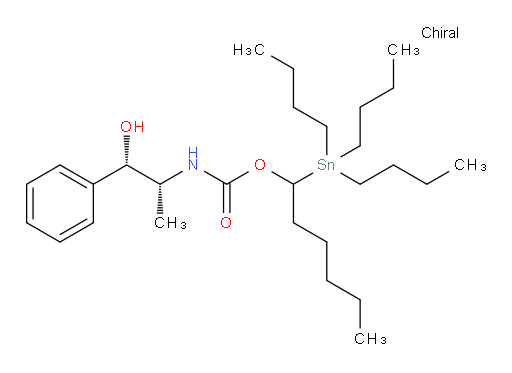1-(三丁基锡基)己基 ((1S,2R)-1-羟基-1-苯基丙-2-基)氨基甲酸酯