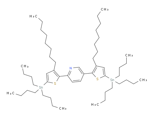 2,5-双(3-辛基-5-(三丁基锡基)噻吩-2-基)吡啶