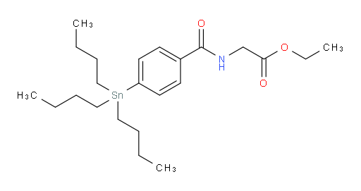 乙基 2-(4-(三丁基锡基)苯甲酰胺基)乙酸酯