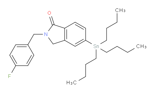 2-(4-氟苄基)-5-(三丁基锡基)异吲哚啉-1-酮