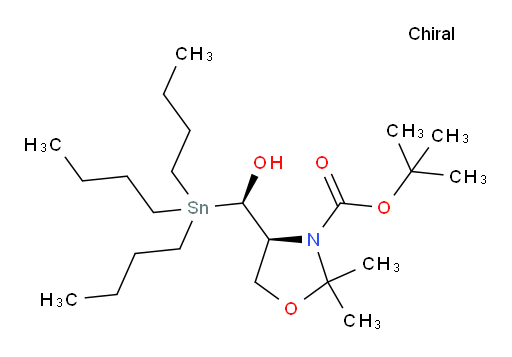 (S)-叔丁基 4-((R)-羟基(三丁基锡基)甲基)-2,2-二甲基噁唑烷-3-甲酸酯