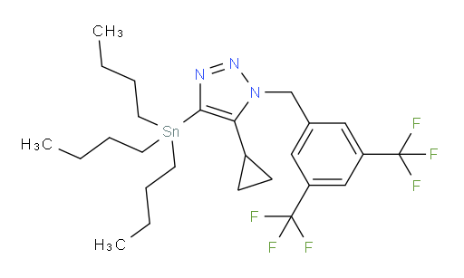 1-(3,5-双(三氟甲基)苄基)-5-环丙基-4-(三丁基锡基)-1H-1,2,3-三氮唑
