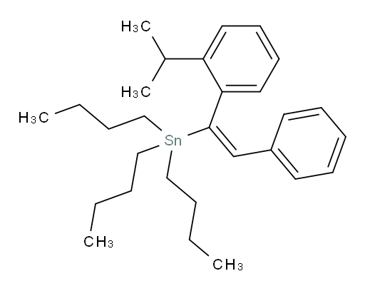 (E)-三丁基(1-(2-异丙基苯基)-2-苯基乙烯基)锡烷