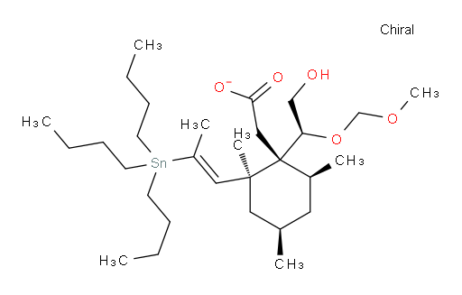 2-((1R,2S,4R,6S)-1-((S)-2-羟基-1-(甲氧基甲氧基)乙基)-2,4,6-三甲基-2-((E)-2-(三丁基锡基)丙烯-1-基)环己基)乙酸酯