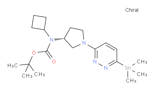 (R)-tert-butyl cyclobutyl(1-(6-(trimethylstannyl)pyridazin-3-yl)pyrrolidin-3-yl)carbamate