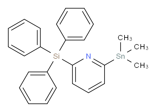 2-(trimethylstannyl)-6-(triphenylsilyl)pyridine