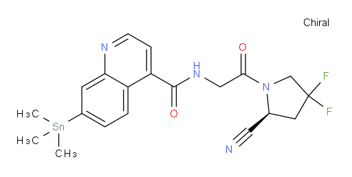 (S)-N-(2-(2-cyano-4,4-difluoropyrrolidin-1-yl)-2-oxoethyl)-7-(trimethylstannyl)quinoline-4-carboxamide