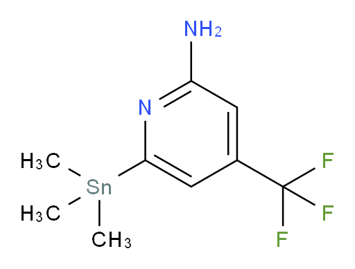 4-(trifluoromethyl)-6-(trimethylstannyl)pyridin-2-amine