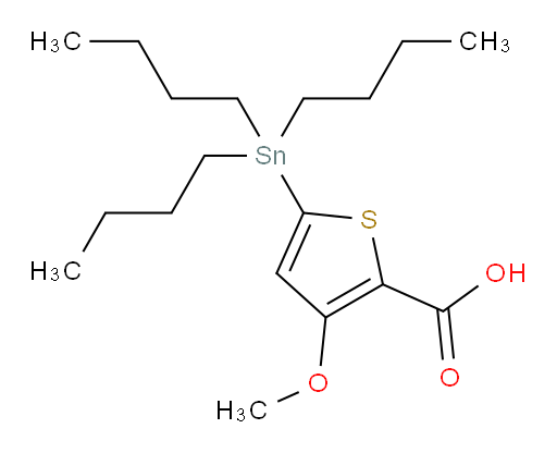 3-methoxy-5-(tributylstannyl)thiophene-2-carboxylic acid