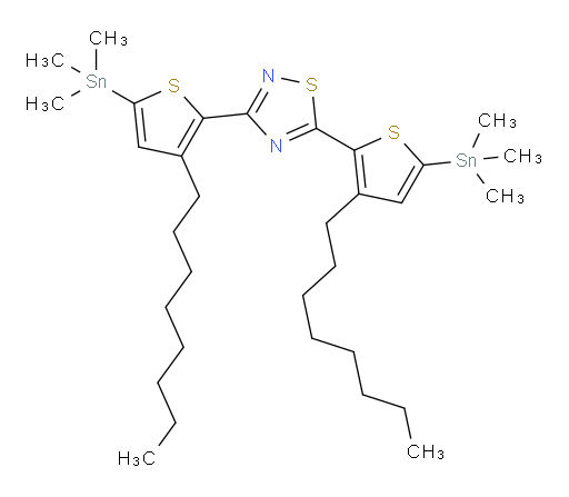 3,5-bis(3-octyl-5-(trimethylstannyl)thiophen-2-yl)-1,2,4-thiadiazole