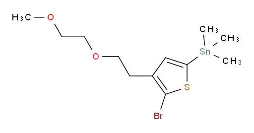 (5-溴-4-(2-(2-甲氧基乙氧基)乙基)噻吩-2-基)三甲基锡烷