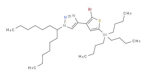 4-(2-溴-5-(三丁基锡基)噻吩-3-基)-1-(十三烷-7-基)-1H-1,2,3-三氮唑