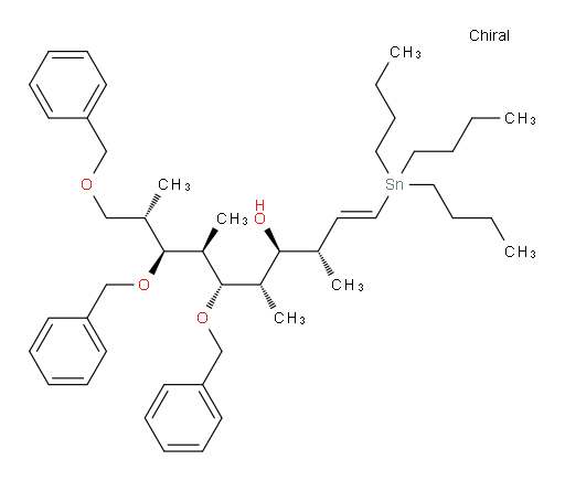 (3S,4S,5S,6S,7R,8S,9S,E)-6,8,10-三(苄氧基)-3,5,7,9-四甲基-1-(三丁基锡基)癸-1-烯-4-醇
