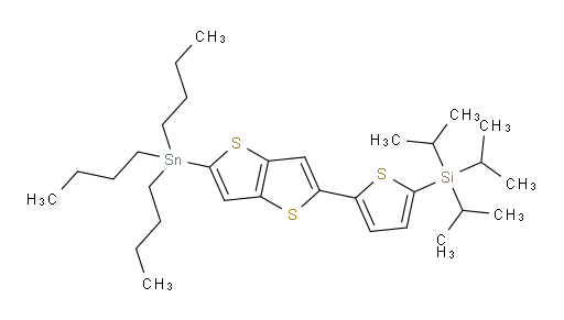 三异丙基(5-(5-(三丁基锡基)噻吩并[3,2-b]噻吩-2-基)噻吩-2-基)硅烷