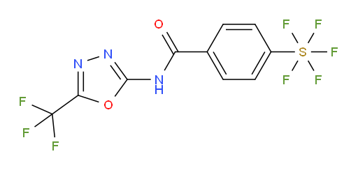 [4-[[[5-(trifluoromethyl)-1,3,4-oxadiazol-2-yl]amino]carbonyl]phenyl]sulfur pentafluoride
