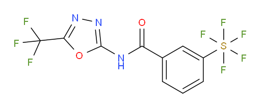 [3-[[[5-(trifluoromethyl)-1,3,4-oxadiazol-2-yl]amino]carbonyl]phenyl]sulfur pentafluoride