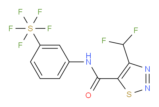 [3-[[[4-(Difluoromethyl)-1,2,3-thiadiazol-5-yl]carbonyl]amino]phenyl]sulfur pentafluoride