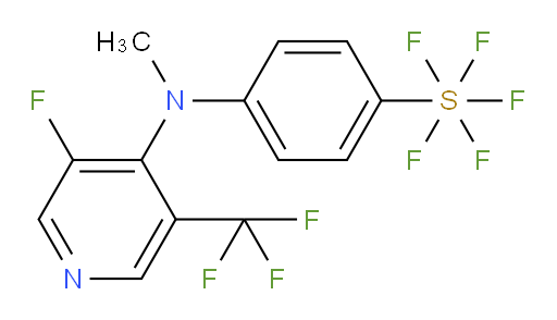 4-((3-fluoro-5-(trifluoromethyl)pyridin-4-yl)(methyl)amino)(pentafluoromercapto)benzene