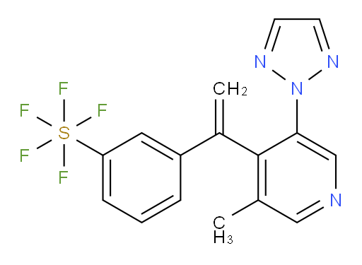 3-(1-(3-methyl-5-(2H-1,2,3-triazol-2-yl)pyridin-4-yl)vinyl)(pentafluoromercapto)benzene
