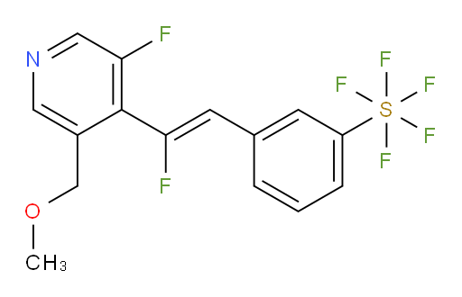 (Z)-3-(2-fluoro-2-(3-fluoro-5-(methoxymethyl)pyridin-4-yl)vinyl)(pentafluoromercapto)benzene