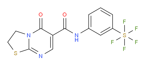 N-(3-(pentafluoromercapto)phenyl)-5-oxo-3,5-dihydro-2H-thiazolo[3,2-a]pyrimidine-6-carboxamide
