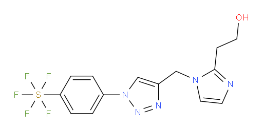 [4-[4-[[2-(2-hydroxyethyl)-1H-imidazol-1-yl]methyl]-1H-1,2,3-triazol-1-yl]phenyl]sulfur pentafluoride